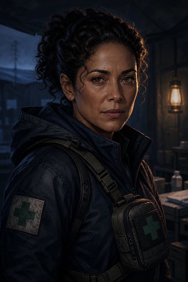Pulse, a woman with a medical kit